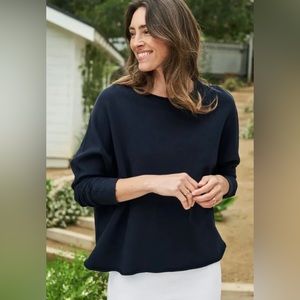 FRANK & EILEEN Anna long sleeve capelet sweatshirt